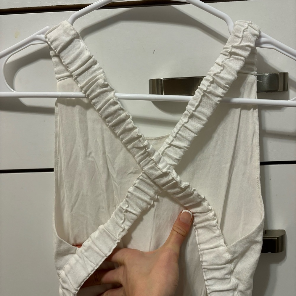 Princess Polly White Cross Back Mini Dress - Picture 6 of 7